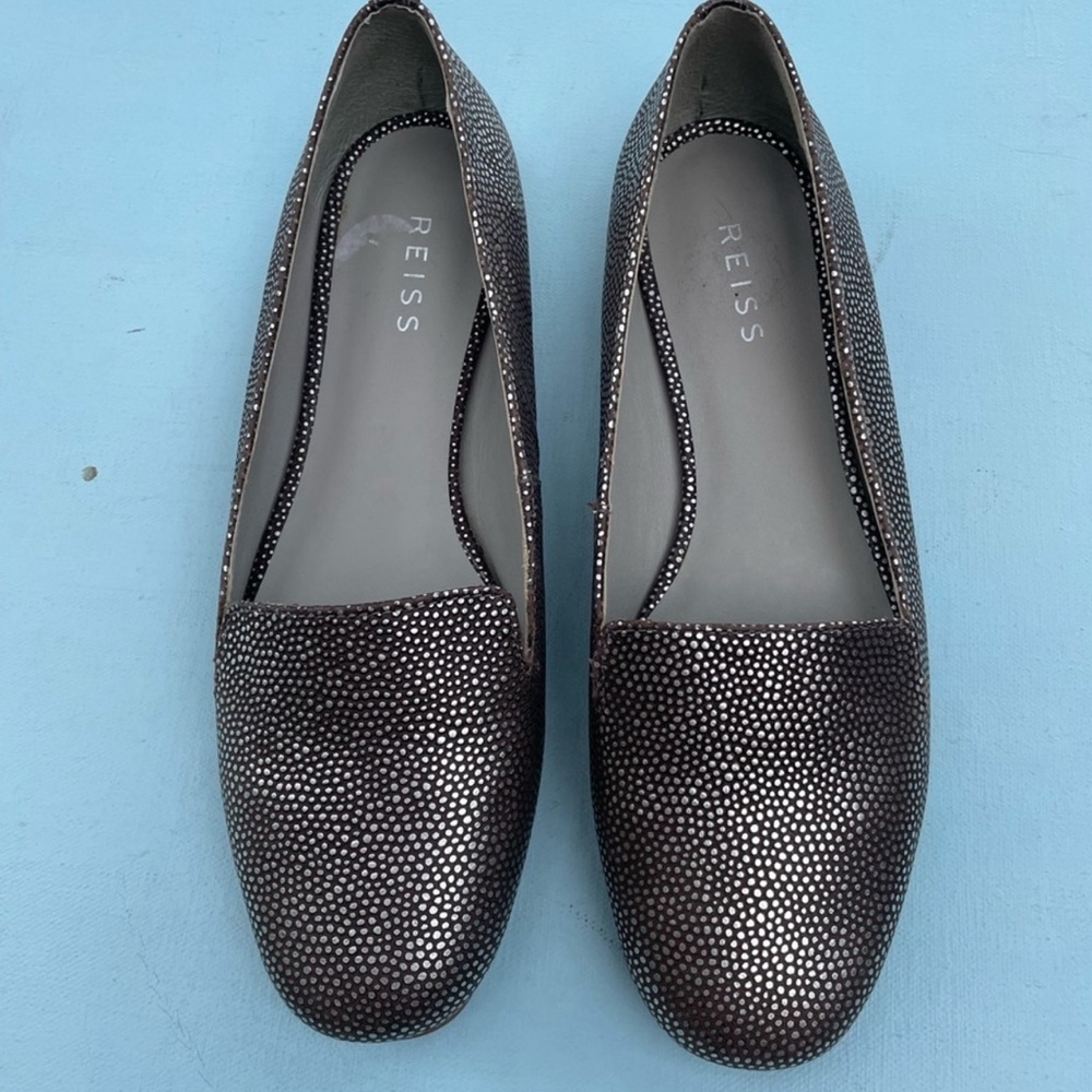 Reiss Women's Pewter Casual Flats 9.5